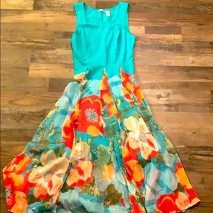 Dalin-Beach Vacation Flower Dress size sm